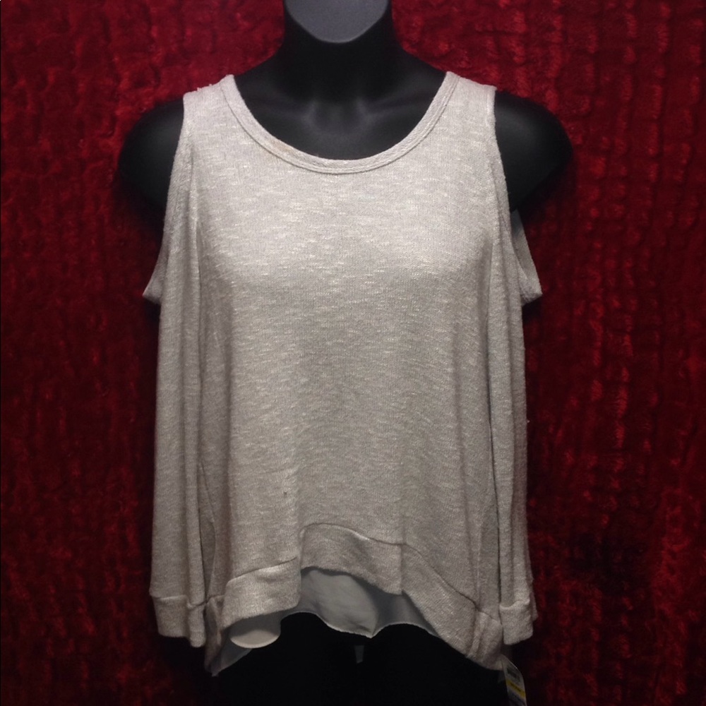 Bar iii light grey long sleeve sweater